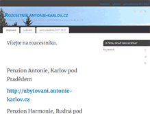 Tablet Screenshot of antonie-karlov.cz